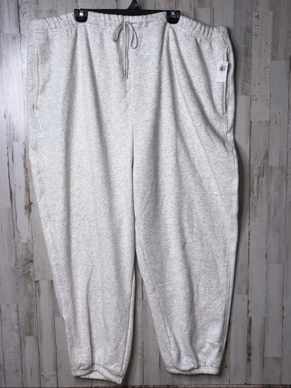 Old Navy Light Heather Gray Women's Sweatpants with Drawstring 4X NWT - Picture 3 of 14